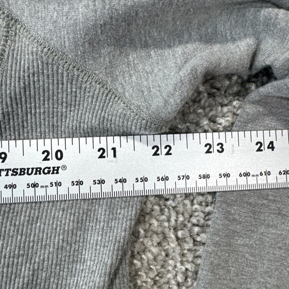 Levi's Size LargeHoodie Sweatshirt Gray Logo Hooded Kangaroo Pocket Pullover - Picture 6 of 7